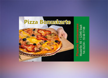 Pizza Bonuskarten Muster