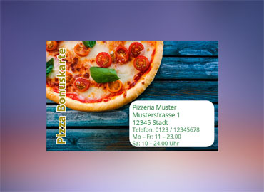 Pizzeria Bonuskarte